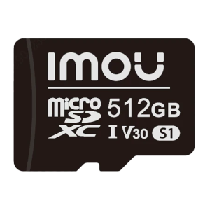 Imou ST2-512-S1-IMOU Tarjeta microSD Imou - Capacidad 512 GB - Clase 10 | Velocidad R/W: 100/85 MB/s - Ciclos E/P: