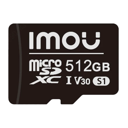 Imou ST2-512-S1-IMOU Tarjeta microSD Imou - Capacidad 512 GB - Clase 10 | Velocidad R/W: 100/85 MB/s - Ciclos E/P: