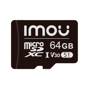 Imou ST2-64-S1-IMOU Tarjeta microSD Imou - Capacidad 64 GB - Clase 10 | Velocidad R/W: 95/38 MB/s - Ciclos E/P: