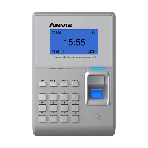 Anviz TC550 Lector biométrico autónomo de accesos y presencia Anviz