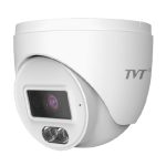 TVT TD-9520S4L-C(D/PE/AW1) Cámara IP Turret 2MP IP67 Iluminación dual Luz Blanca IR 20m Micrófono. PVC