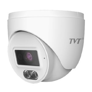 TVT TD-9540S4L-C(D/PE/AW1) Cámara IP Turret 4MP IP67 Iluminación dual Luz Blanca IR 20m Micrófono