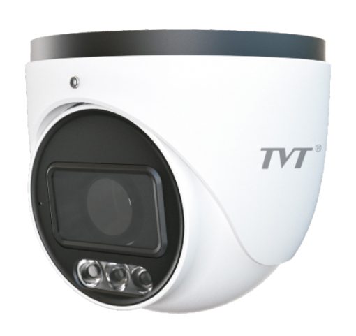 TVT TD-9545C2(D/AZ/PE/AW3) Cámara Turret IP 4MP 2.8-12mm Iluminación Dual Luz Blanca IR40 WDR120 Audio MIC IP67 TVT