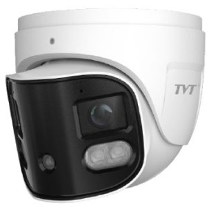 TVT TD-9585E3B-DP(D/PE/AW3) Cámara turret IP 8MP Lente Dual 2.8mm NDAA Audio Alarma Cosido de imágenes