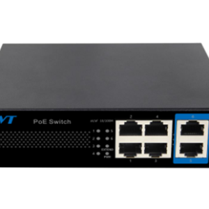 TVT TD-B2204S1-PEU Switch PoE de 4 puertos 10/100 +2 Puertos RJ45 10/100 con IA