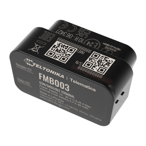 Teltonika TK-FMB003 Tracker Plug & Play para vehículos - Conexión OBD - Instalación rápida y accesible - 2G y