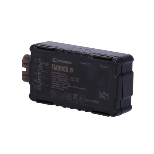 Teltonika TK-FMB965 Tracker para vehículos resistente al agua - 2G - Batería de 1,200 mAh - IP67 - Conexión
