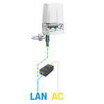 Teltonika TK-PR1ICA70 Teltonika Antena de exterior Industrial - 5G Combo LTE/Wi-Fi/GNSS - Montaje en poste/mástil -