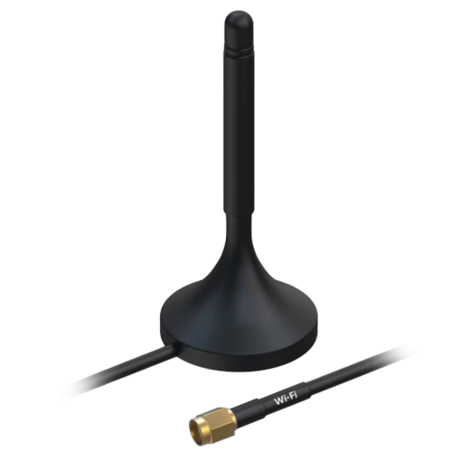 Teltonika TK-PR1KRF30 Teltonika - Antena Magnética WiFi - Frecuencia 2400~2500 MHz - Conector RP SMA Macho -