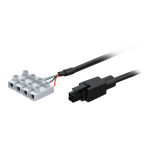 Teltonika TK-PR2FK20M Cable de alimentación original marca Teltonika - Conector de entrada de 4 vías con tornillos -