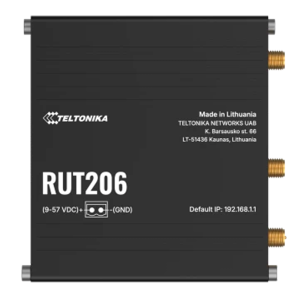 Teltonika TK-RUT206 Router Industrial 4G LTE Cat 4 (150/50 Mbps) - Interfaces seriales RS232 y RS485 integradas -
