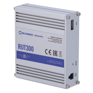 Teltonika TK-RUT300 Teltonika Router Industrial - 5 puertos Ethernet RJ45 Fast Ethernet - USB 2.0 - 2x Entradas +