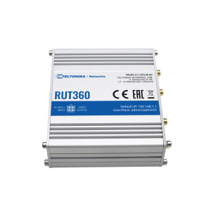 Teltonika TK-RUT360 Router Industrial 4G LTE Cat 6 hasta 300 Mbps - Conectividad Wi-Fi 4 (802.11 b/g/n) - 2