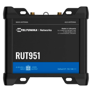 Teltonika TK-RUT951 Router Industrial 4G LTE Cat 4 (150/50 Mbps) - Conectividad Wi-Fi con función de Hotspot -
