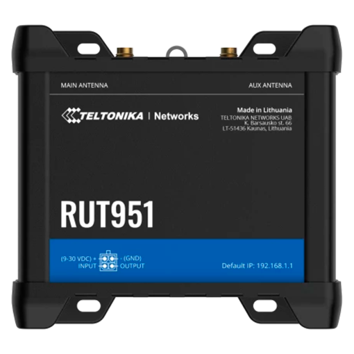 Teltonika TK-RUT951 Router Industrial 4G LTE Cat 4 (150/50 Mbps) - Conectividad Wi-Fi con función de Hotspot -