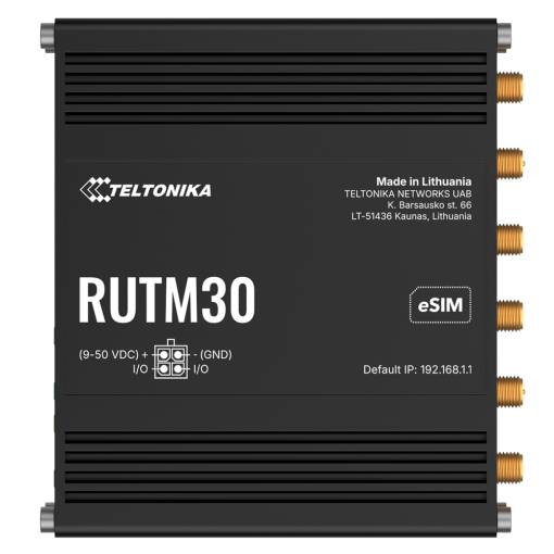 Teltonika TK-RUTM30 Teltonika Router Industrial 5G - Failover automático entre WAN, móvil y Wi-Fi - Conectividad