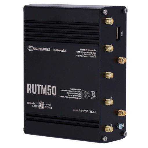 Teltonika TK-RUTM50 Router Industrial 5G Sub-6GHz de alta velocidad