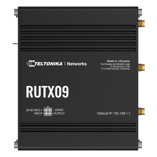 Teltonika TK-RUTX09 Router Industrial 4G LTE Cat 6 hasta 300 Mbps - Resiliencia total con doble SIM y