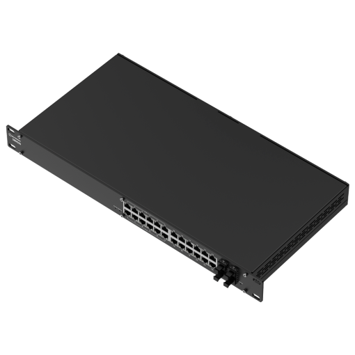 Teltonika TK-SWM280 Teltonika SWM280 L2+ Managed Industrial Switch - 24 Puertos Gigabit RJ45 con 12 salidas PoE+ -