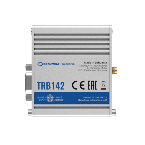 Teltonika TK-TRB142 Teltonika Gateway Industrial 4G LTE Cat 1 - Conectividad fiable con 4G LTE de bajo consumo -
