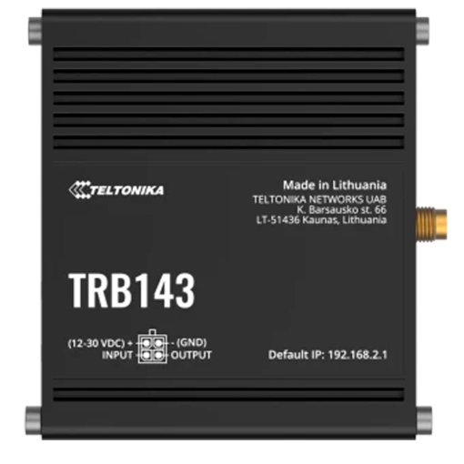 Teltonika TK-TRB143 Teltonika Router Industrial 4G LTE Cat 4 - Interfaz M-Bus para lectura de medidores - Puerto