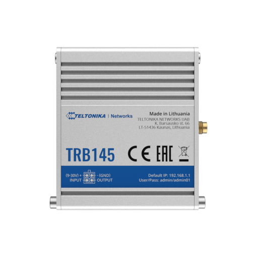 Teltonika TK-TRB145 Teltonika Gateway Industrial 4G LTE - Conectividad fiable con 4G LTE Cat 1 - Interfaz serie