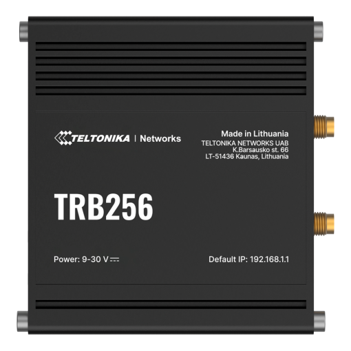 Teltonika TK-TRB256 Teltonika Gateway Industrial NB-IoT/M1 - Doble SIM para redundancia y failover - Soporte GNSS
