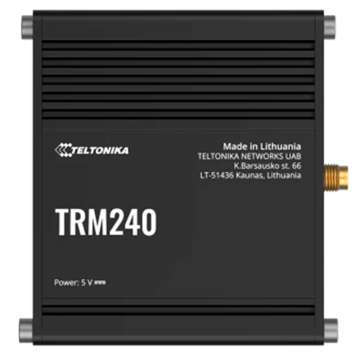 Teltonika TK-TRM240 Teltonika Módem Industrial 4G LTE Cat 1 - Conectividad fiable con respaldo 2G y 3G -
