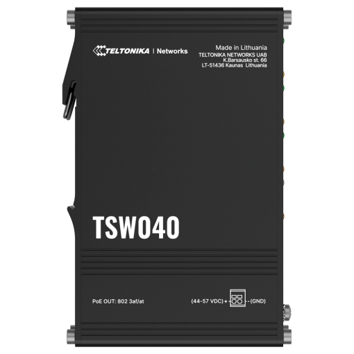 Teltonika TK-TSW040 Teltonika Switch PoE No gestionable Industrial - 8 puertos Ethernet RJ45 Fast Ethernet - 8