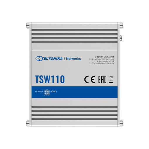Teltonika TK-TSW110 Teltonika Switch No gestionable Industrial - 5 puertos Ethernet RJ45 Gigabit - Rugerizado