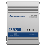Teltonika TK-TSW200 Teltonika Switch PoE No gestionable Industrial - 8 puertos Ethernet RJ45 Gigabit +2 SFP