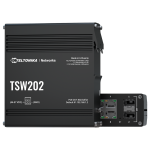 Teltonika TK-TSW202 Teltonika Managed Industrial PoE+ Switch - 10 Puertos Totales (8 PoE+ GE / 2 SFP de fibra) -