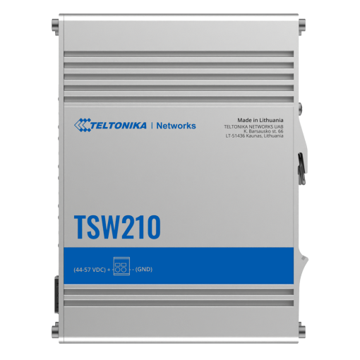 Teltonika TK-TSW210 Teltonika Switch No gestionable Industrial - 8 puertos Ethernet RJ45 Gigabit +2 SFP Gigabit -