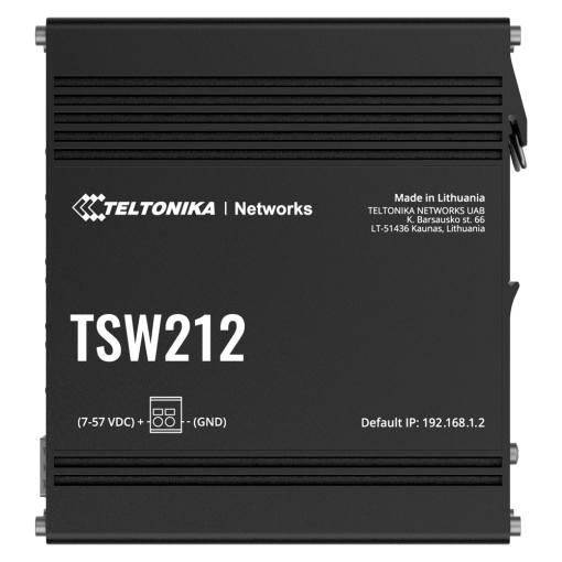 Teltonika TK-TSW212 Teltonika Managed Industrial Ethernet Switch - 10 Puertos Totales (8 GE RJ45 / 2 SFP de fibra)