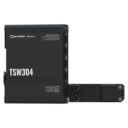 Teltonika TK-TSW304 Teltonika Switch No gestionable Industrial - 4 puertos Ethernet RJ45 Gigabit - Rugerizado