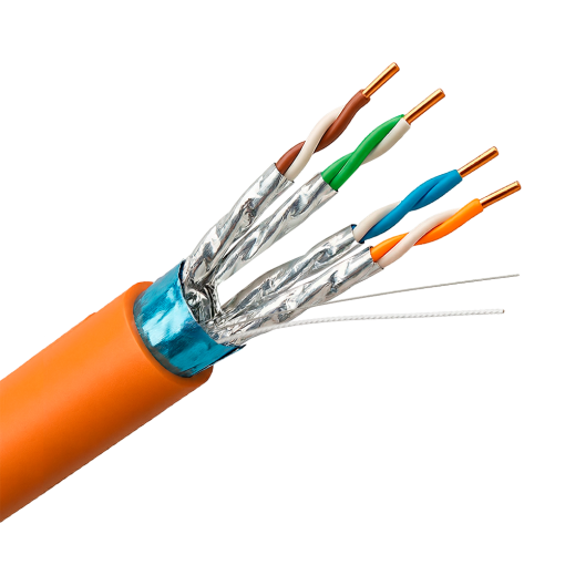 Uniview UV-F/FTP6A-300-BC23AWG-DCA-R-O Uniview cable FTP categoría 6A - Conductor OFC,100% cobre - Diámetro 23 AWG-0,57mm -