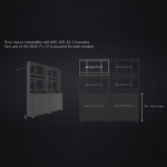 Uniview UV-HB-SU55-P1-DT Soporte modular videowall - Compatible con UV-MW-A55-B1-E - Compatible con UV-HB-SD55H100-P3