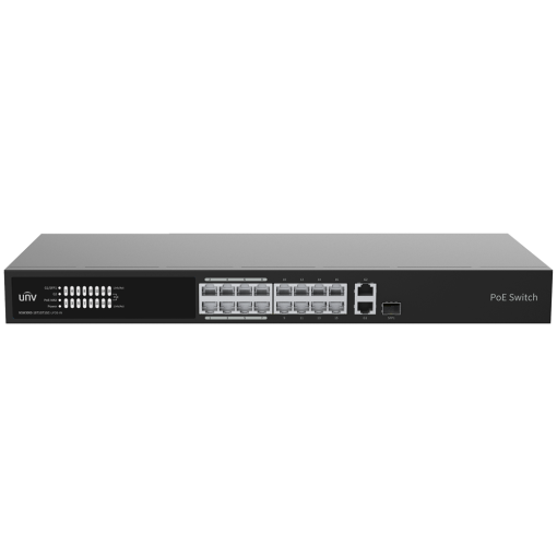 Uniview UV-NSW3000-16T1GT1GC-LPOE-IN Uniview Switch Cloud Managed PoE L2 - 16 Puertos PoE 10/100M + 2 Uplinks Gigabit - Un puerto