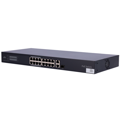 Uniview UV-NSW3000-16T1GT1GC-POE-IN Uniview Switch Cloud Managed PoE L2 - 16 Puertos PoE 10/100M + 2 Uplinks Gigabit - Un puerto
