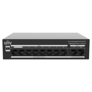 Uniview UV-NSW3000-8T2GT-LPOE-IN Uniview Switch Cloud Managed PoE L2 - 8 Puertos PoE 10/100M + 2 Uplinks Gigabit - Potencia de