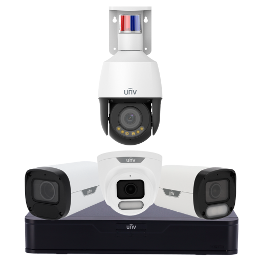Uniview UV-STARTERKIT-01 Kit de Videovigilancia Uniview - NVR 8CH PoE | AcuSearch | SIP | UMD - Bullet 4 MP Wise-ISP |