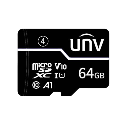 Uniview UV-TF-64G-T-C Tarjeta microSD Uniview - Capacidad 64 GB - Clase 10 | Velocidad R/W: 75/35 MB/s - Ciclos E/P: