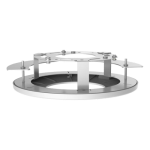 Uniview UV-TR-FM152-A-IN Soporte encastrable - Para cámaras domo - Instalación en techo - Color blanco | 235 mm
