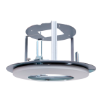 Uniview UV-TR-FM200-IN Soporte encastrable - Para cámaras domo - Instalación en techo - Pasador de cables - Color
