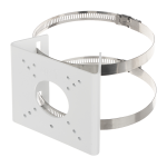 Uniview UV-TR-UP06-B-IN Soporte para mástiles - Para cámaras bullet - Apto para uso exterior - Rango diámetro 55~127