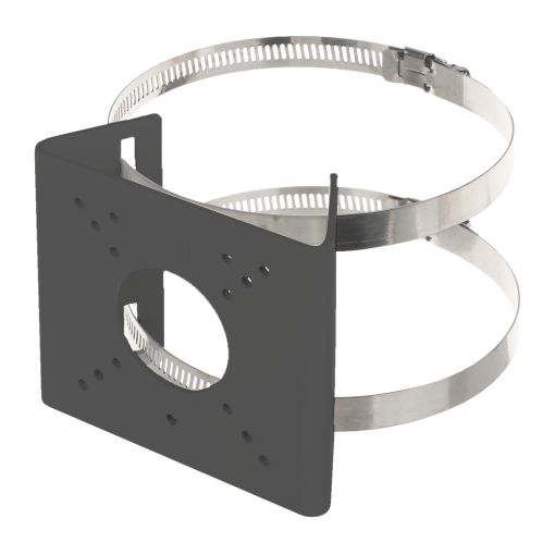 Uniview UV-TR-UP06-B-IN-BLACK Soporte para mástiles - Para cámaras bullet - Apto para uso exterior - Rango diámetro 55~127