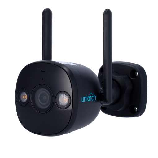 Uniarch UV-UHO-B2D-M5F3D-BLACK Cámara IP WiFi Uniarch Panda serie B - 5MP | Lente 2.8 mm | MicroSD 512GB - IR 20 m | Luz