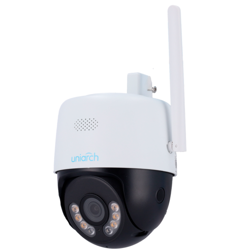 Uniarch UV-UHO-P1H-M3F4D Cámara IP PTl WiFi Uniarch - 3 MP | Lente 4.0 mm | microSD 512 GB - IR 30 m | Luz blanca 10 m