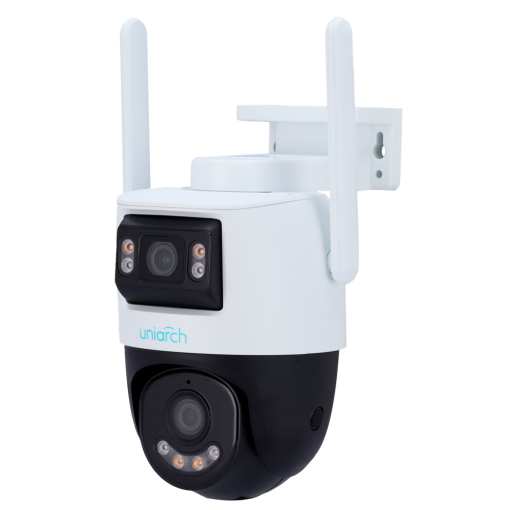 Uniarch UV-UHO-P2S-M55F34 Cámara IP WiFi Uniarch | 5MP - Doble lente 2.8 mm panorámica y 4 mm PTZ - IR 30m | Luz blanca