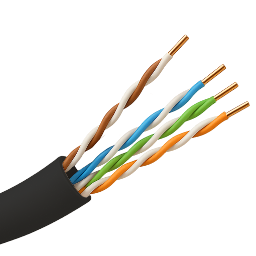 Uniview UV-UTP5E-305-BC-OUTDOOR Cable UTP - Categoría 5E - Rollo de 305 metros - Conductor OFC, pureza 99.9% cobre - Diámetro